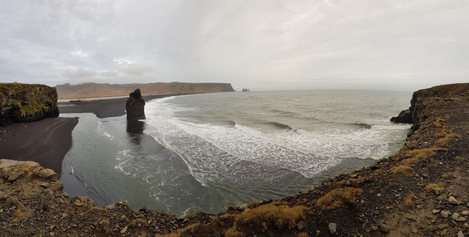 Reynisfjara Iceland Desktop Wallpaper 3840x1944px