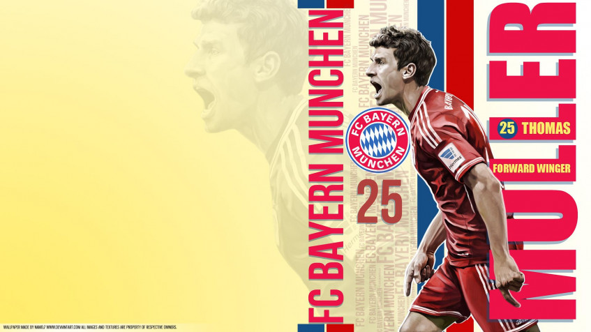 Thomas Muller Full HD 1080p Wallpaper 1920x1080px