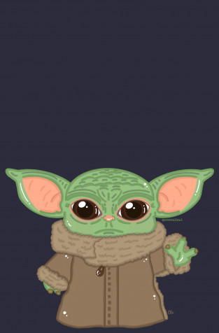 Baby Yoda Wallpaper for Mobile 1508x2294px