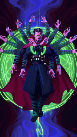 Cartoon Dr Strange 4k Phone Wallpaper 2160x3840px