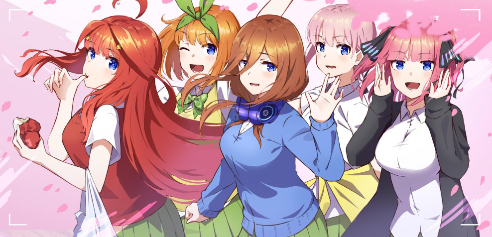 The Quintessential Quintuplets MacBook Wallpaper 2956x1424px