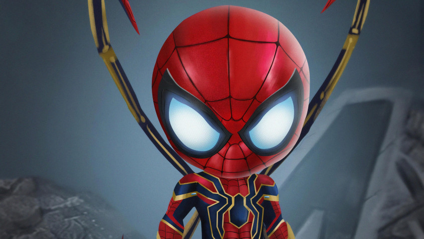 Chibi Spider Man 4k UHD Wallpaper 3840x2160px