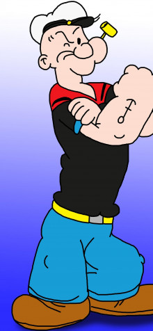 Popeye iPhone 14 Plus Wallpaper 1284x2778px