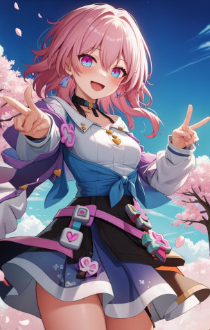 March 7th Honkai Star Rail Wallpaper for iPhone 1200x1886px