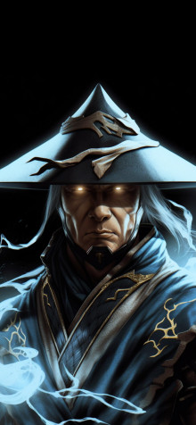 Raiden Mortal Combat Phone Background 1183x2560px