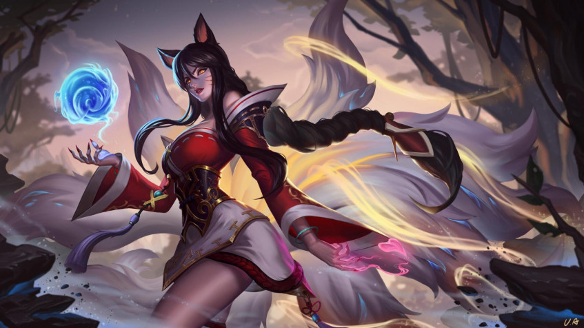 Ahri League Of Legends Full HD 1080p Wallpaper 1920x1080px