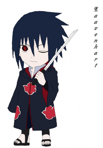 Sasuke Chibi Phone HD Background 1200x1717px