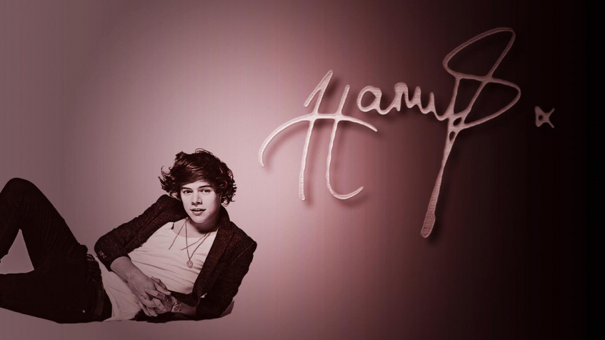 Cute Harry Styles Hd Laptop Background 1366x768px