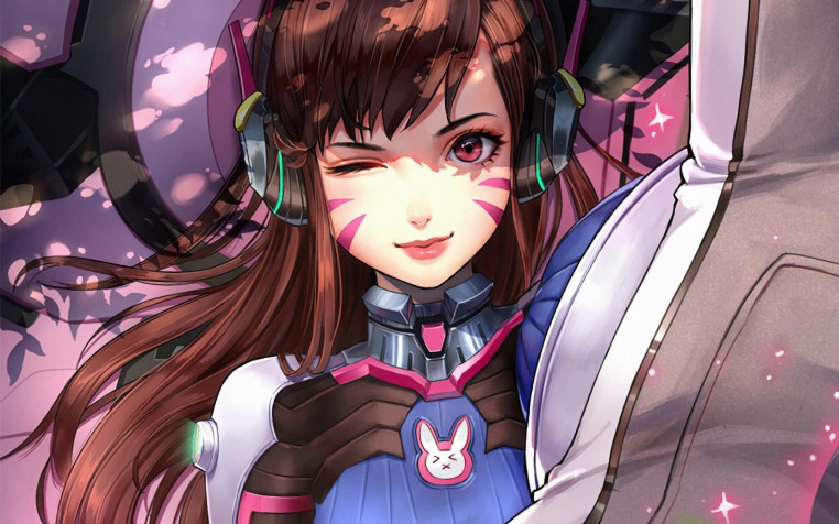 Dva Overwatch Widescreen HD Wallpaper 1920x1200px