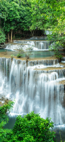 Waterfall Phone Background 1440x3120px