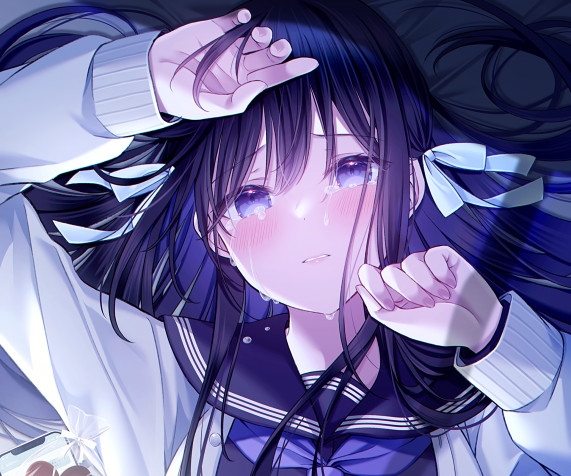 Crying Anime Desktop HD Background 1920x1600px