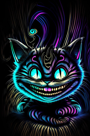 Cheshire Cat Phone Wallpaper 1280x1920px