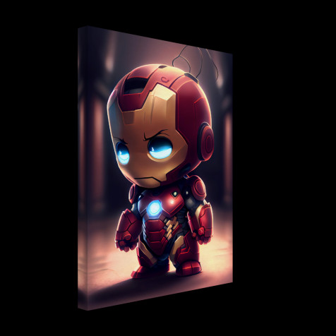 Iron Man Chibi Phone Background Image 1214x1214px