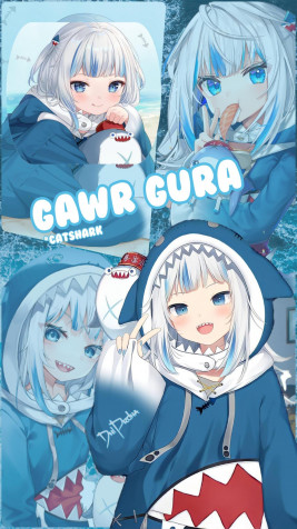 Gawr Gura Wallpaper for Mobile 1280x2277px