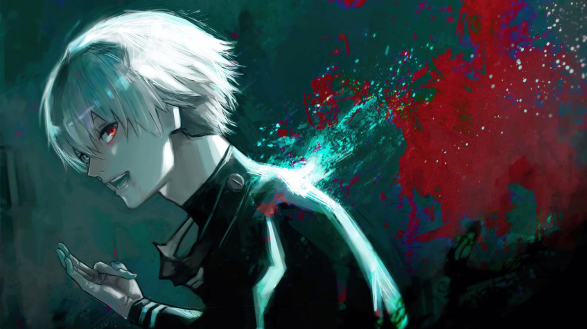 Ken Kaneki Full HD 1080p Wallpaper 1920x1080px