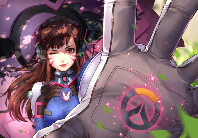 Dva Overwatch Laptop Wallpaper 1703x1191px