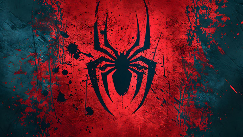 Spiderman Logo HD Background 1536x864px