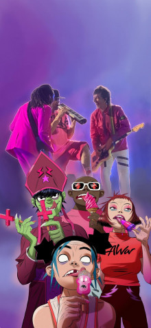 Gorillaz Wallpaper for Mobile 1125x2429px