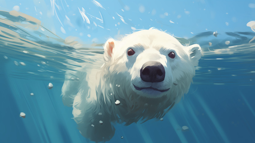 Polar Bear HD Background 2912x1632px