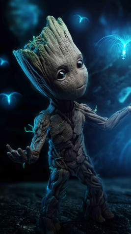 Baby Groot Mobile Wallpaper 1080x1920px