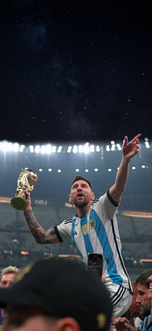 Messi Fifa World Cup Android Wallpaper Image 1891x4096px