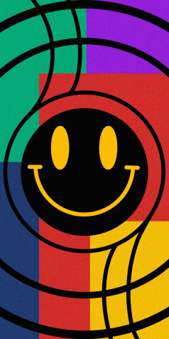 Smiley Phone Background 1280x2560px