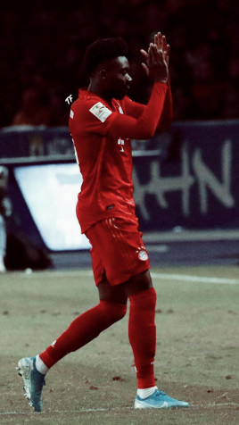 Alphonso Davies Phone Background 1153x2048px