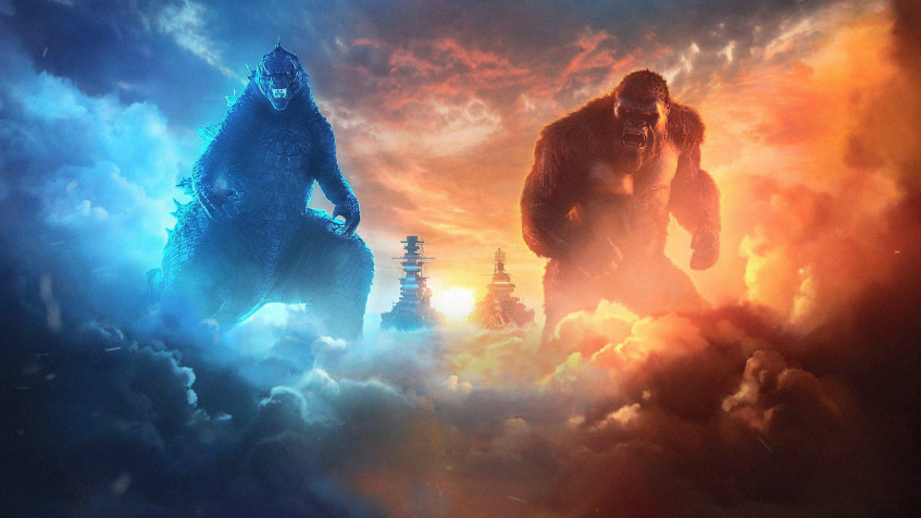 Godzilla Vs Kong Full HD 1080p Wallpaper 1920x1080px