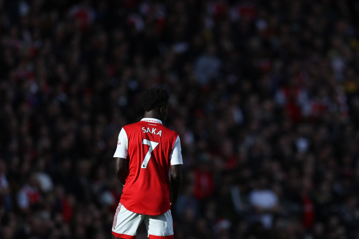 Bukayo Saka Desktop Wallpaper 2937x1958px