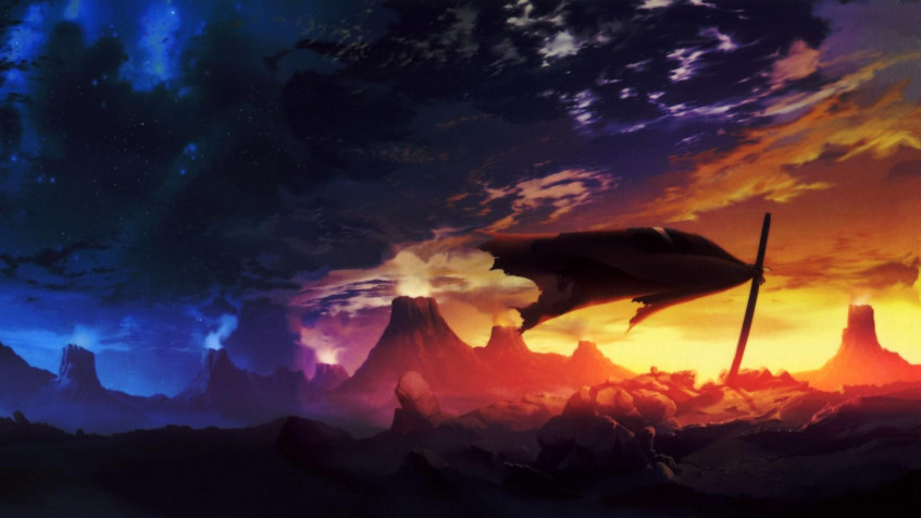 Anime Landscape Full HD 1080p Wallpaper 1920x1080px