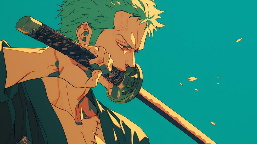 Zoro Desktop HD Background 1536x864px