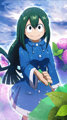 Tsuyu Asui Phone HD Background 1080x1920px