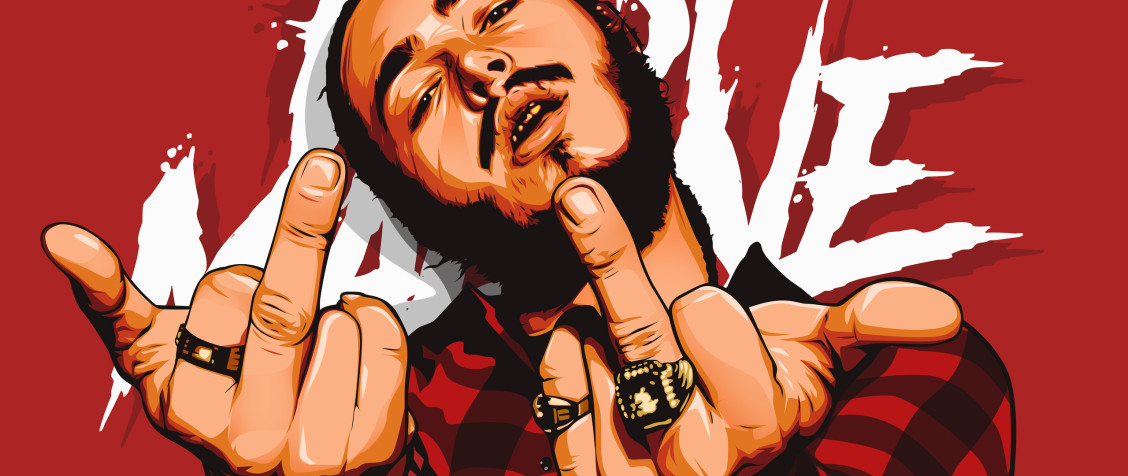 Post Malone UltraWide HD Wallpaper 2560x1080px