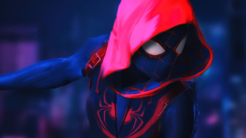 Spider Man Into The Spider Verse 4k UHD Wallpaper 3840x2160px