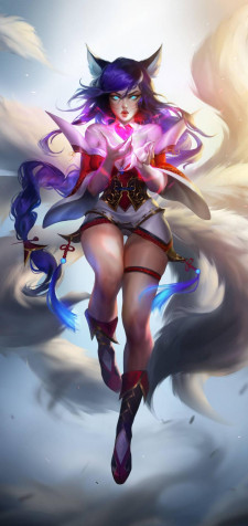 Ahri iPhone Wallpaper Image 909x1920px