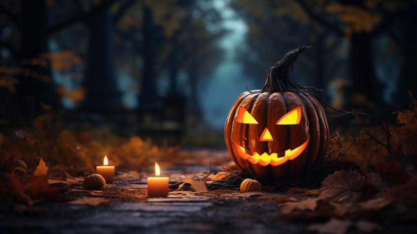 Jack Olantern 4k UHD Wallpaper 3840x2160px