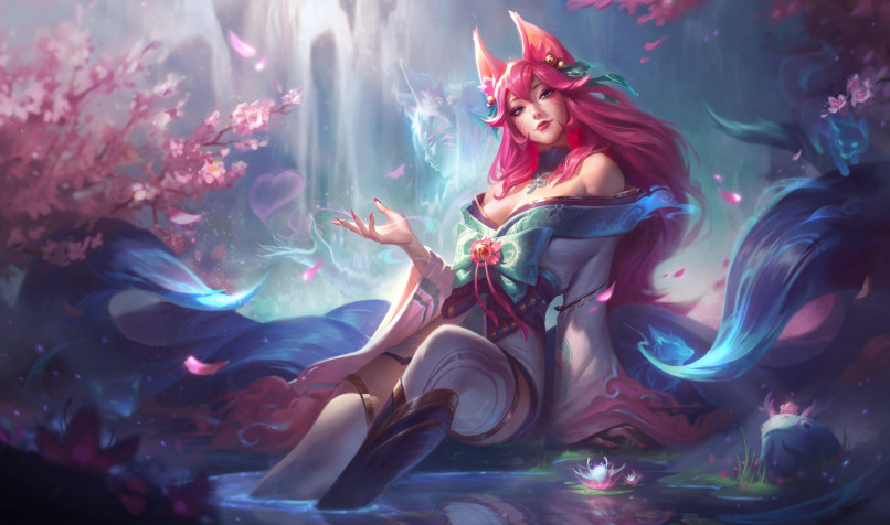 Ahri League Of Legends Desktop HD Wallpaper 4096x2417px