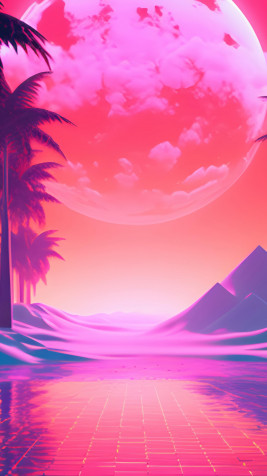 Vaporwave 4k Phone Wallpaper 2160x3840px