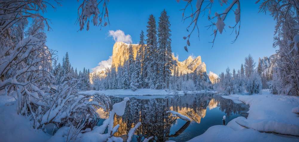 Winter Background Image 6144x2922px