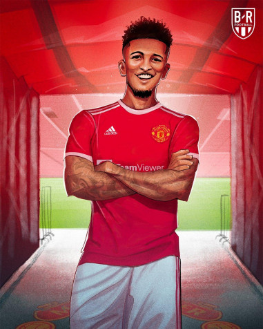 Jadon Sancho Mobile Background 1080x1350px