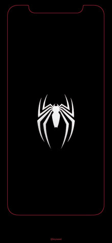 Spiderman Logo iPhone 13 Mini Wallpaper 1080x2340px