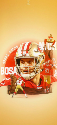 Nick Bosa iPhone Wallpaper Image 942x2048px