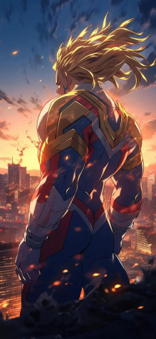 All Might iPhone 11 Pro Wallpaper 1125x2436px