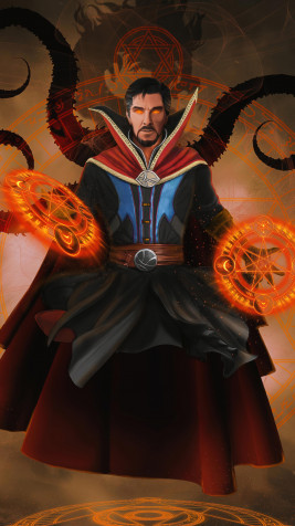 Cartoon Dr Strange 4k Phone Wallpaper 2160x3840px