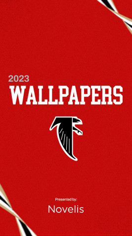 Atlanta Falcons Logo Mobile Background 1080x1920px