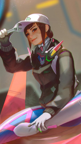 Dva Overwatch iPhone Wallpaper 1080x1920px