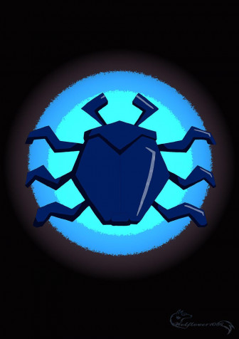 Blue Beetle Wallpaper for Mobile 980x1386px