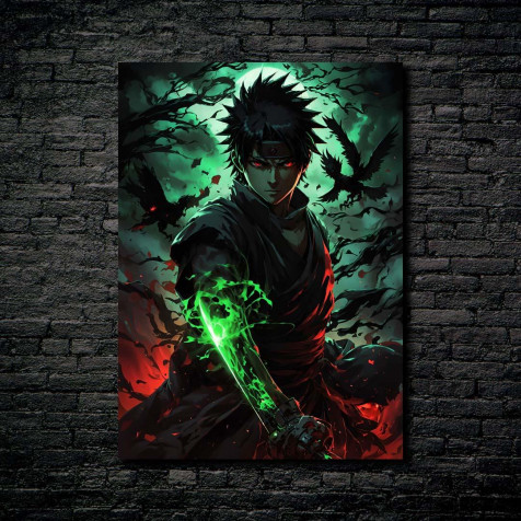 Shisui Uchiha Phone HD Background 1080x1080px