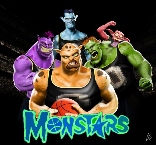 Space Jam 2 Desktop Background 1024x951px