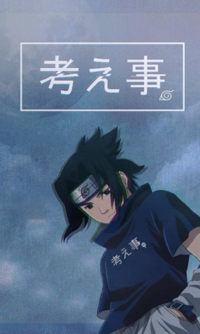 Aesthetic Sasuke Uchiha Phone Background 950x1582px